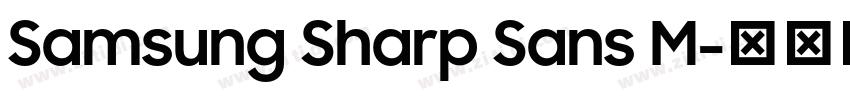 Samsung Sharp Sans M字体转换